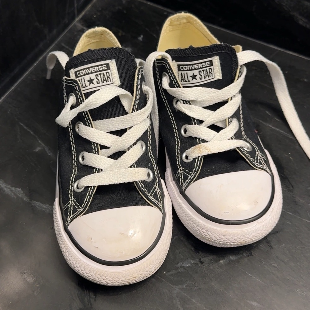 Converse Kids Black and White Sneakers